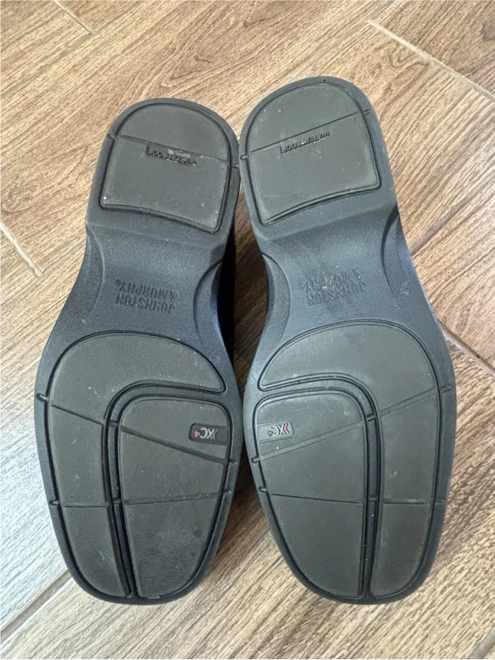 Johnston & Murphy XC4 Waterproof Sheepskin Slip On Loafers 9.5 XW Black